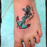 Anchor Foot Tattoo Hervey Bay